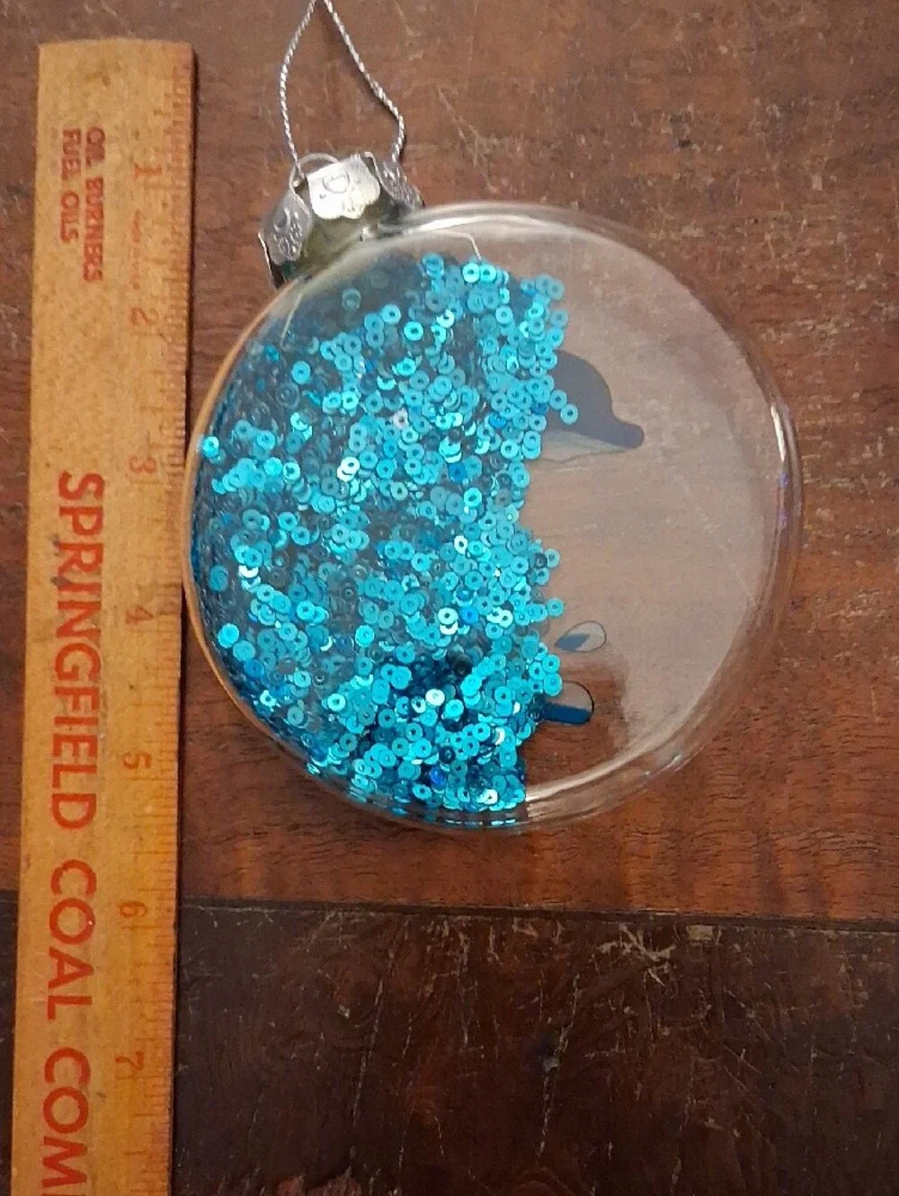 Blue Dolphin Sequined Ornament